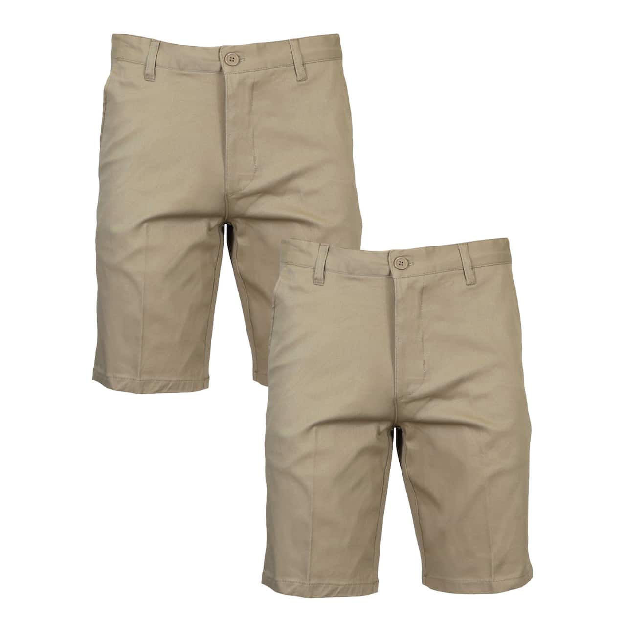 Galaxy by Harvic Premium School Uniform Slim Fit Cotton Flex Stretch Men's Chino Shorts